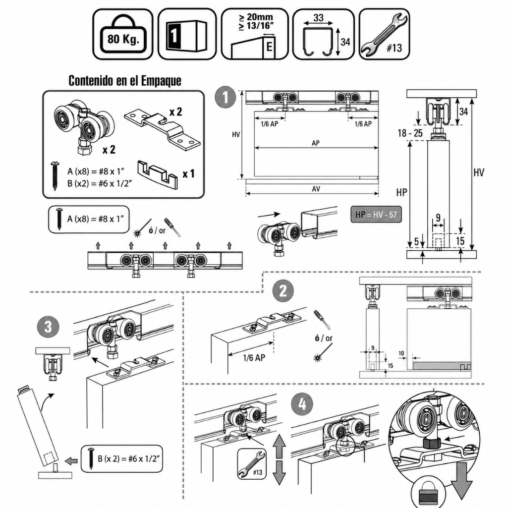 DF-M004 Top Hung Roller