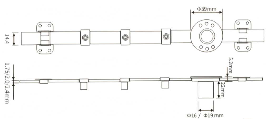 FL-CF06 Drawer Lock Dimension Drawing FL-CF06 Drawer Lock Dimension Drawing