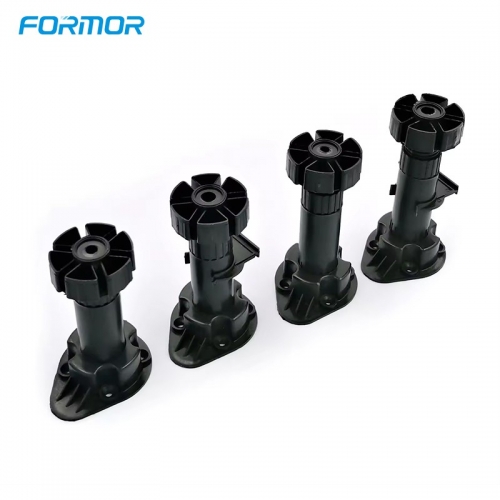 Adjustable cabinet and sofa leg with height adjustment for furniture support